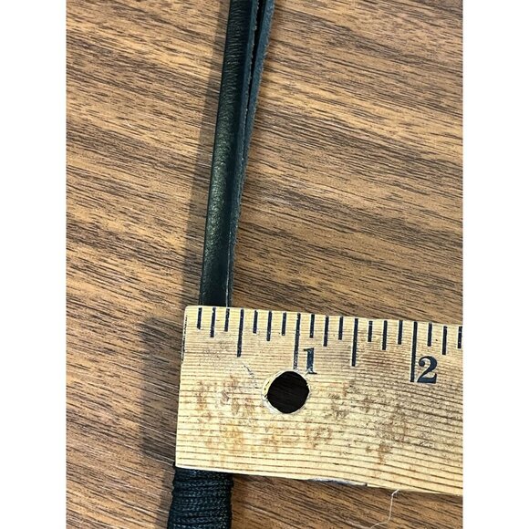 Western Metal Arrow Belt Black Leather Hippie Boho Indie Folk Country Farm 80s - Picture 10 of 11